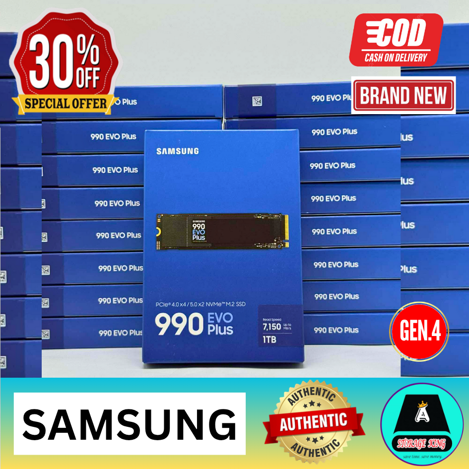 Samsung 990 Evo Plus 1TB/2TB PCIe 4.0 NVMe M.2 Internal SSD / Solid State Drive