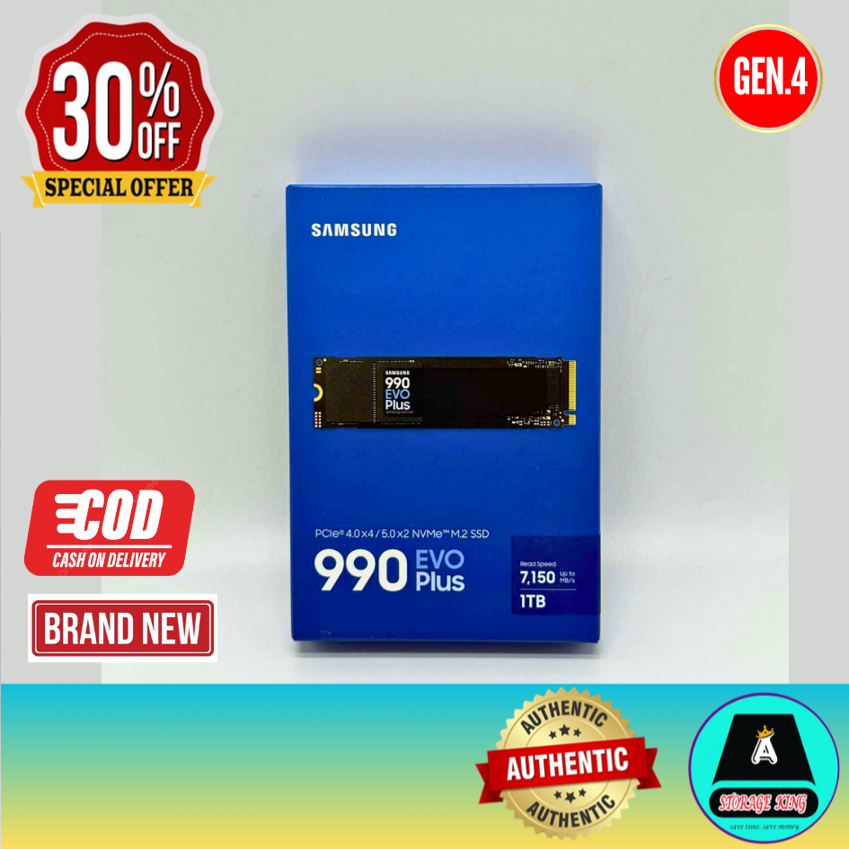 Samsung 990 Evo Plus 1TB/2TB PCIe 4.0 NVMe M.2 Internal SSD / Solid State Drive