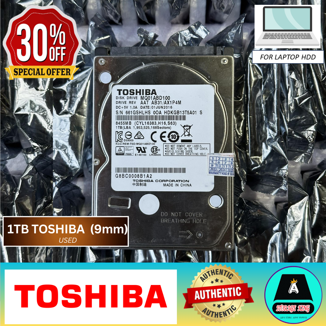 1TB SEAGATE BARRACUDA 7200RPM HARDRIVE 2.5 FOR LAPTOP
