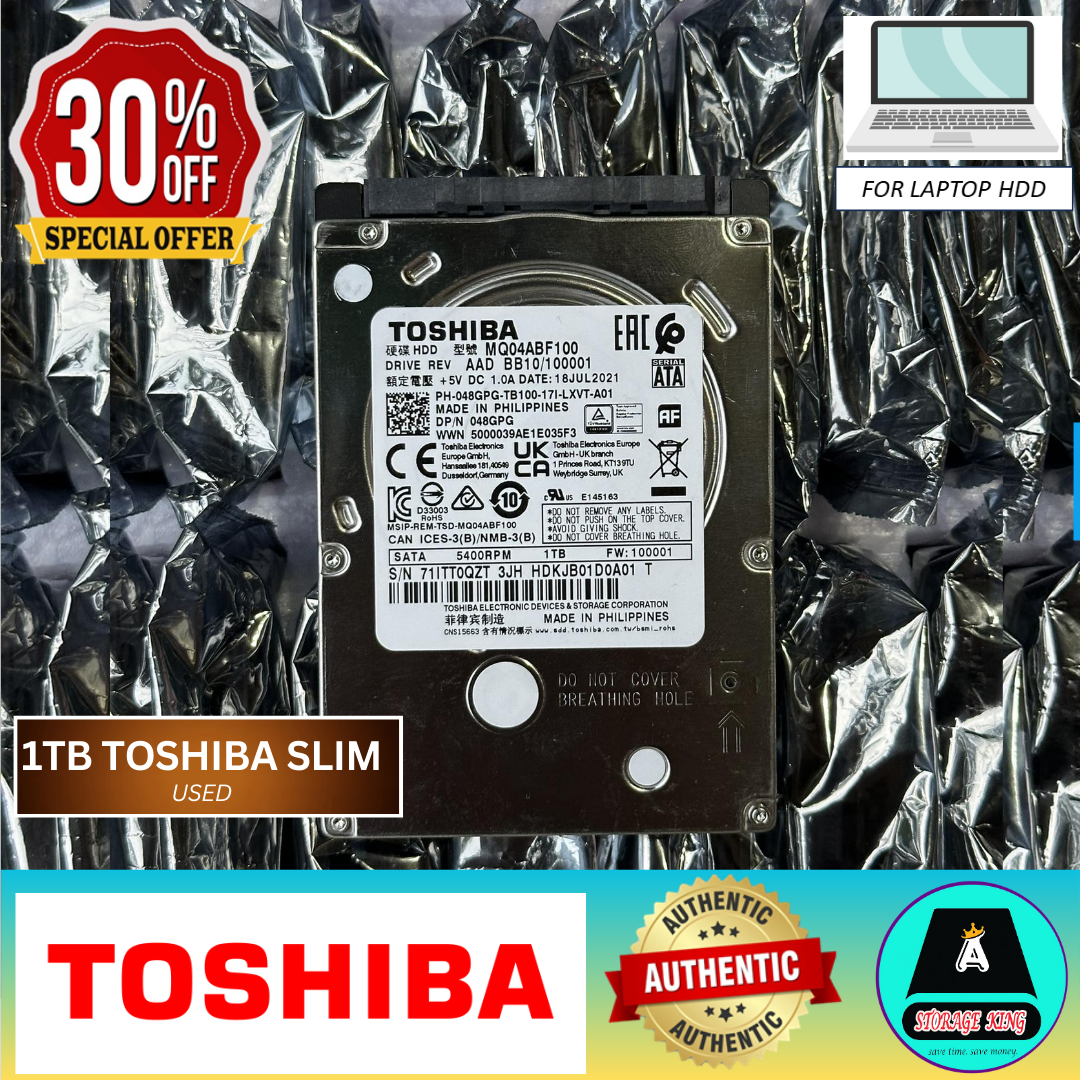 1TB SEAGATE BARRACUDA 7200RPM HARDRIVE 2.5 FOR LAPTOP