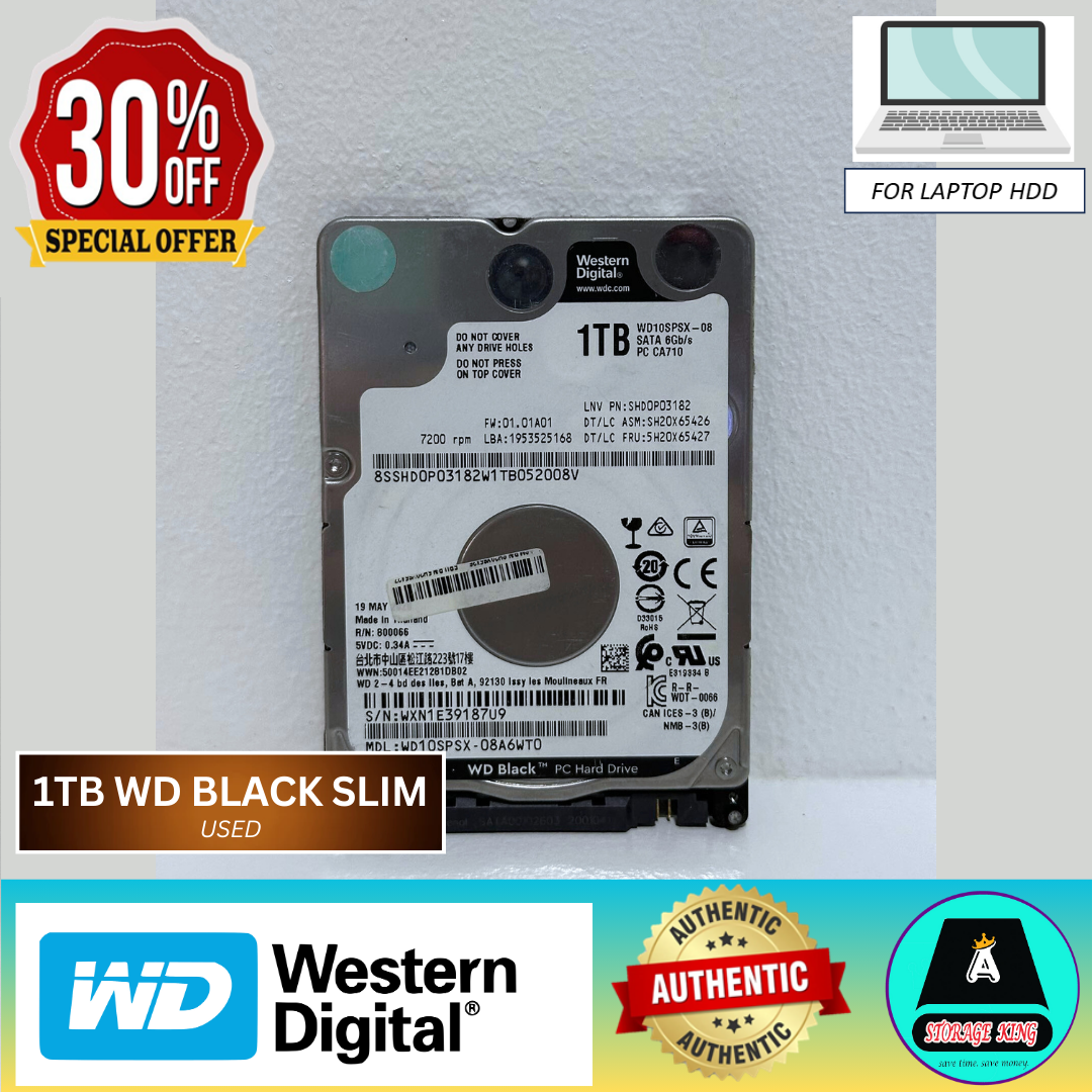 1TB SEAGATE BARRACUDA 7200RPM HARDRIVE 2.5 FOR LAPTOP