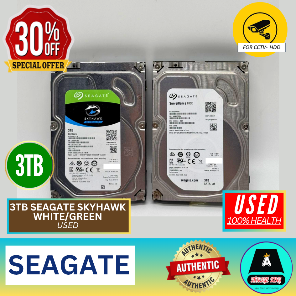 Seagate Skyhawk 4TB/ CCTV Surveillance Hard Disk Drive SATA 3.5 (for CCTV)