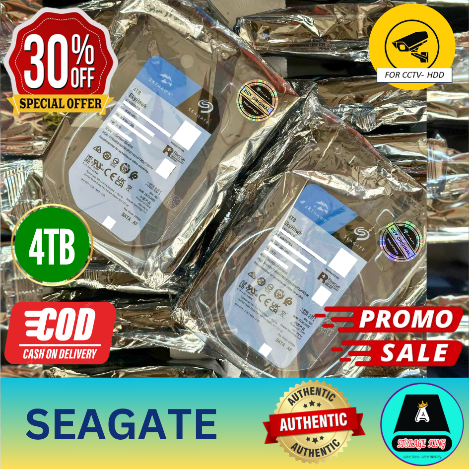 Seagate Skyhawk 4TB/ CCTV Surveillance Hard Disk Drive SATA 3.5 (for CCTV)