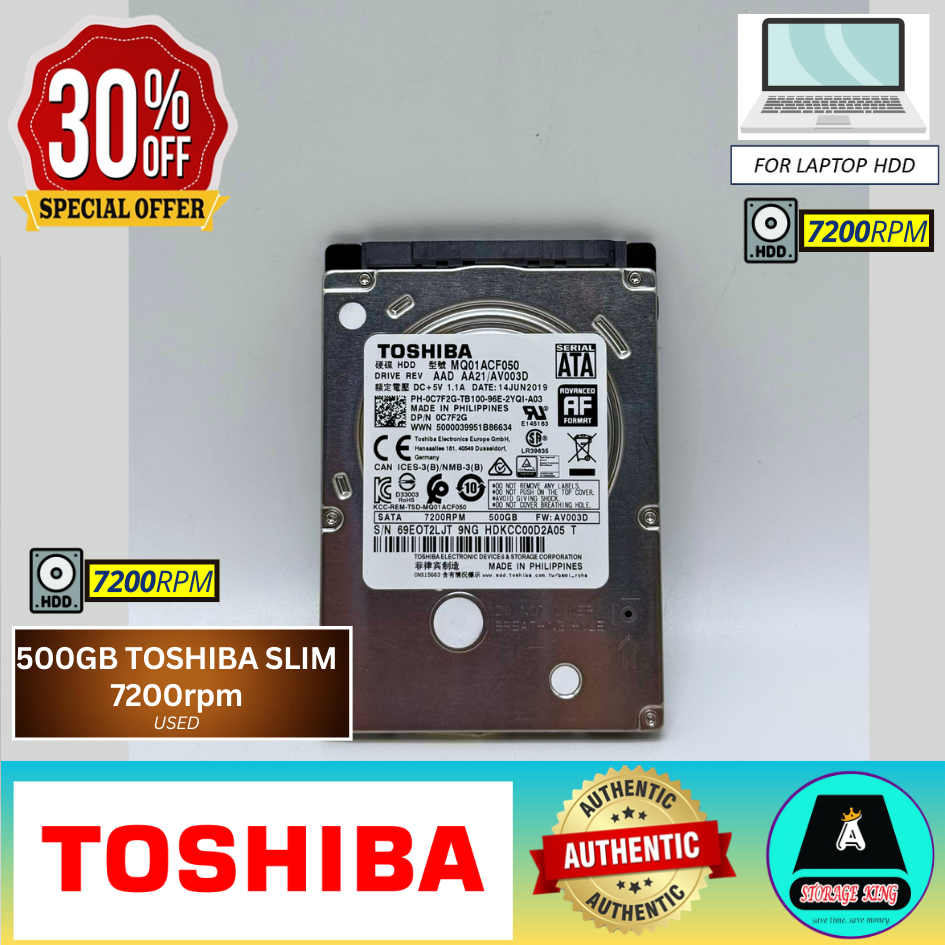 1TB SEAGATE BARRACUDA 7200RPM HARDRIVE 2.5 FOR LAPTOP