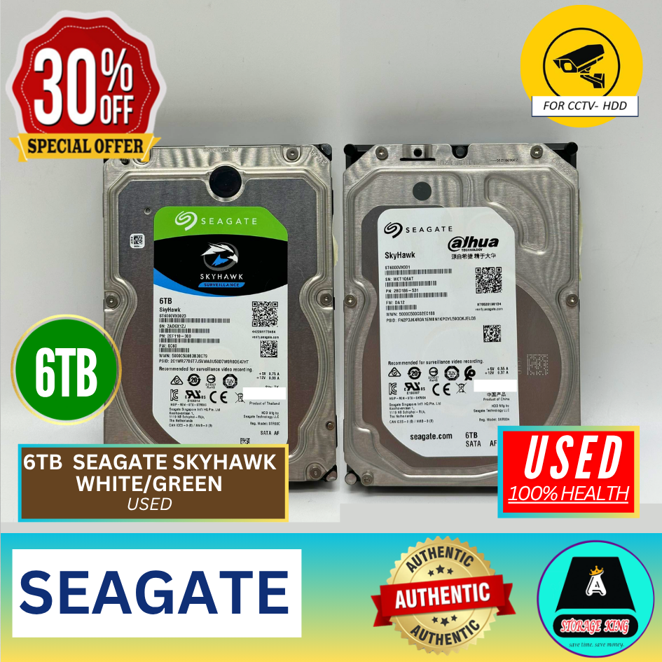 Seagate Skyhawk 4TB/ CCTV Surveillance Hard Disk Drive SATA 3.5 (for CCTV)