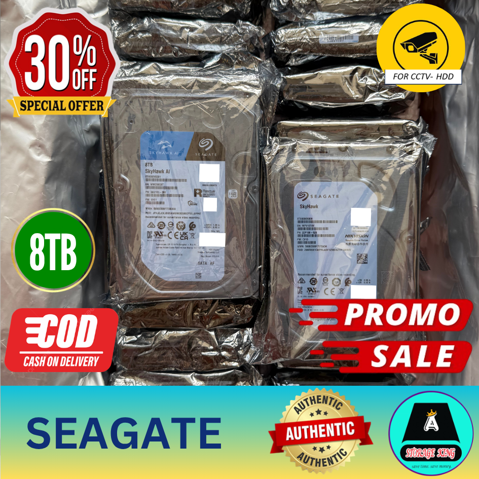 Seagate Skyhawk 10TB/ WD PURPLE CCTV Surveillance Hard Disk Drive SATA 3.5 (for CCTV) (Copy) (Copy) (Copy)