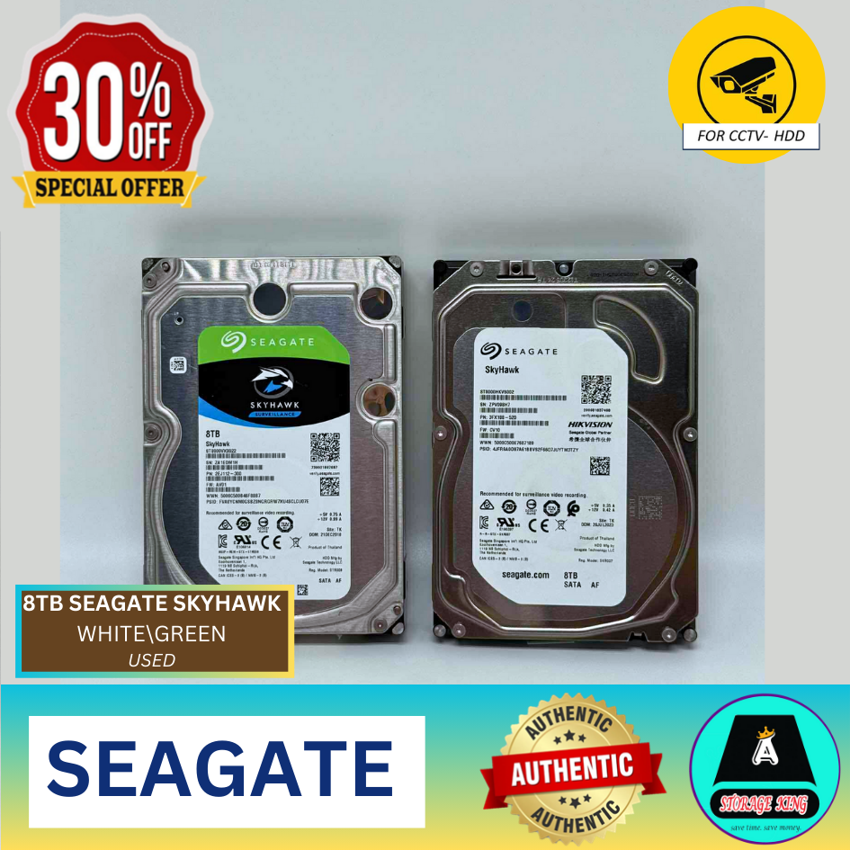 Seagate Skyhawk 10TB/ WD PURPLE CCTV Surveillance Hard Disk Drive SATA 3.5 (for CCTV) (Copy) (Copy) (Copy)