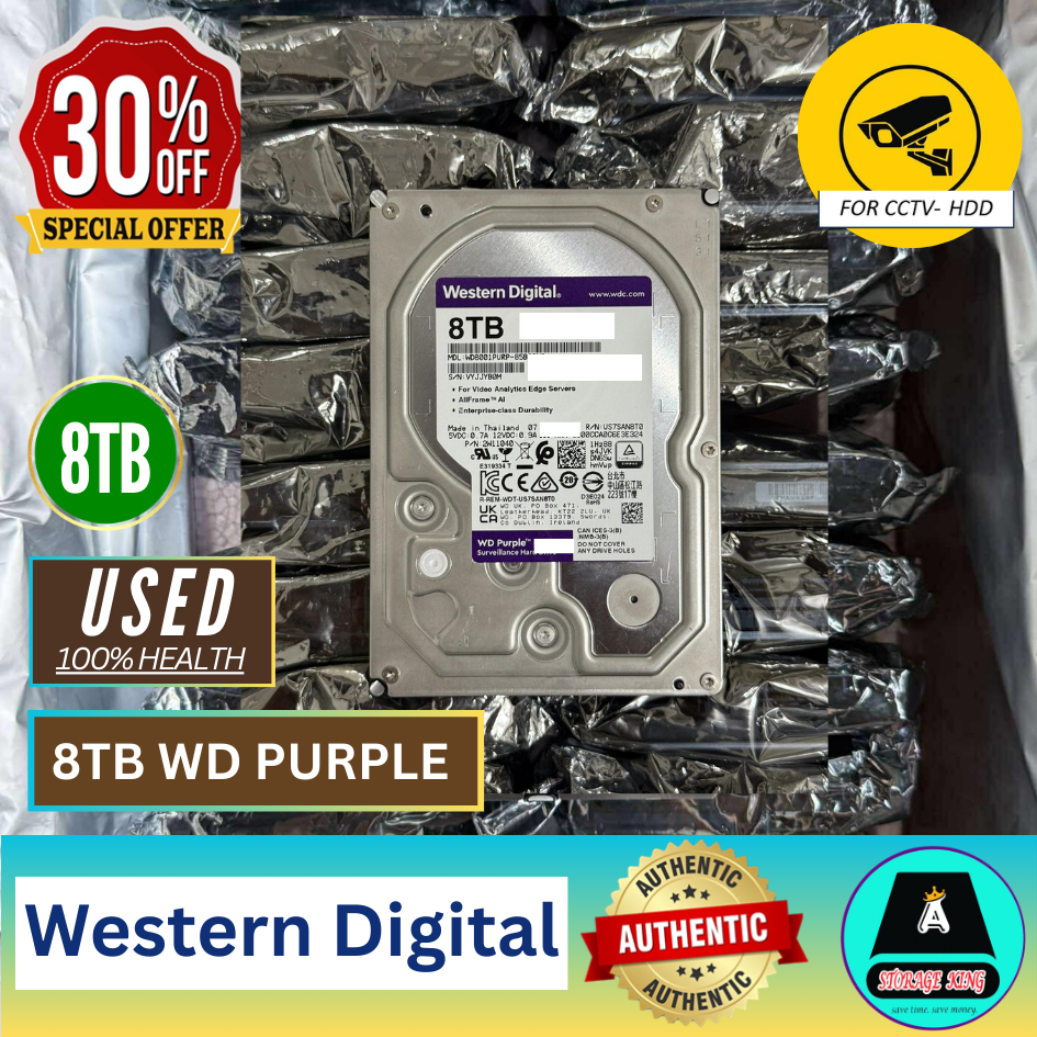 Seagate Skyhawk 10TB/ WD PURPLE CCTV Surveillance Hard Disk Drive SATA 3.5 (for CCTV) (Copy) (Copy) (Copy)