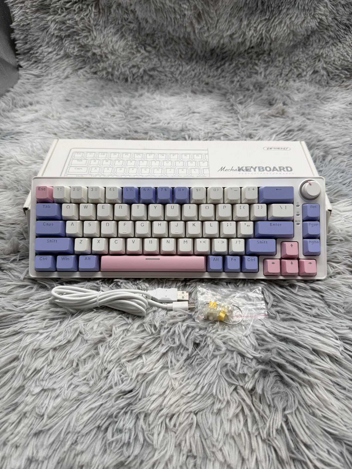 ZIFRIEND ZA68 Pro Wireless — Hot-Swappable 68-Key Mechanical Gaming Keyboard