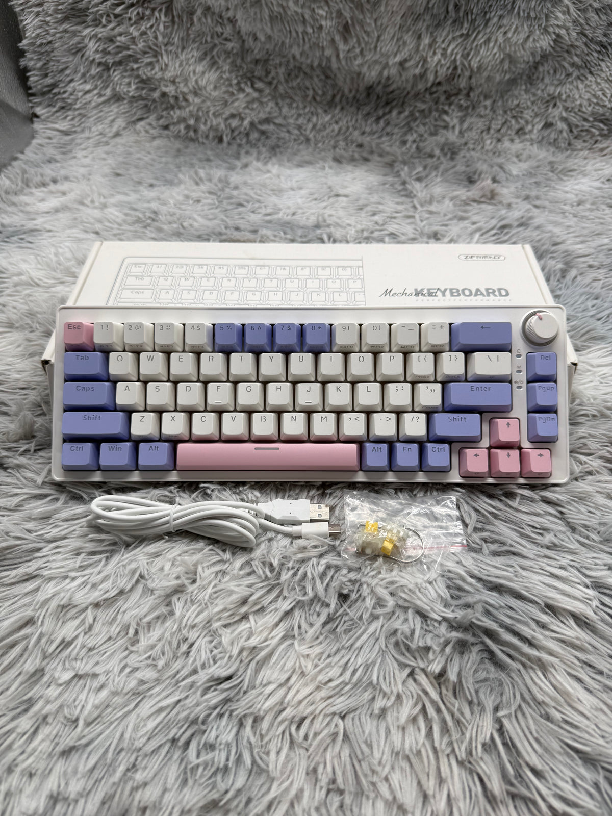 ZIFRIEND ZA68 Pro Wireless — Hot-Swappable 68-Key Mechanical Gaming Keyboard
