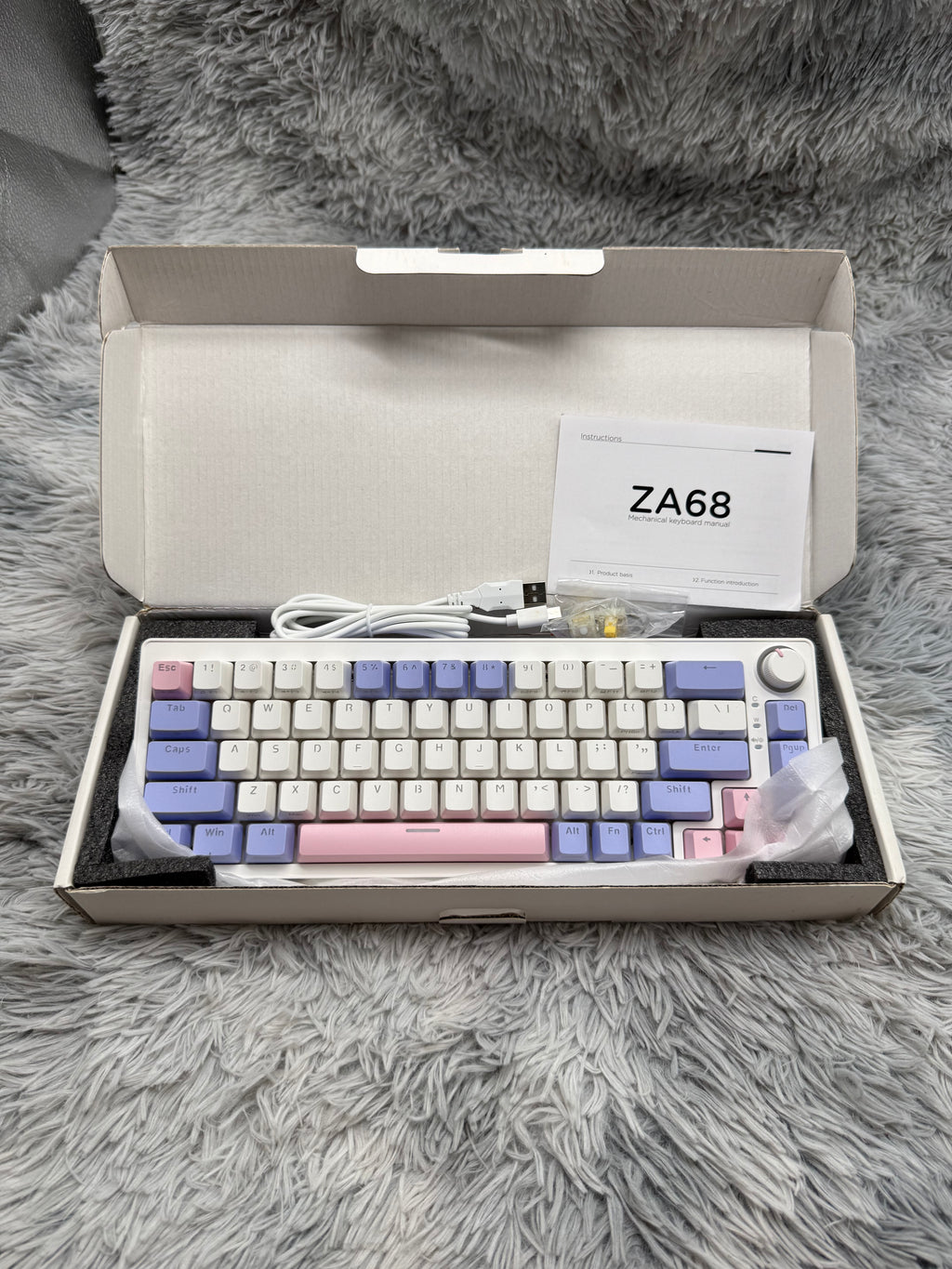 ZIFRIEND ZA68 Pro Wireless — Hot-Swappable 68-Key Mechanical Gaming Keyboard