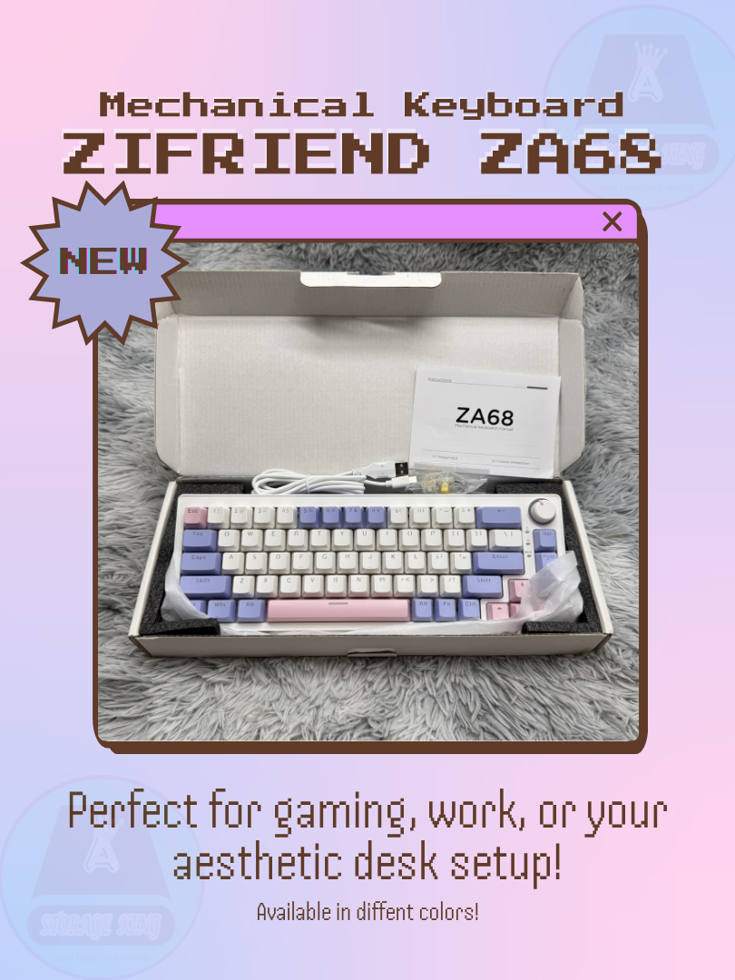 ZIFRIEND ZA68 Pro Wireless — Hot-Swappable 68-Key Mechanical Gaming Keyboard